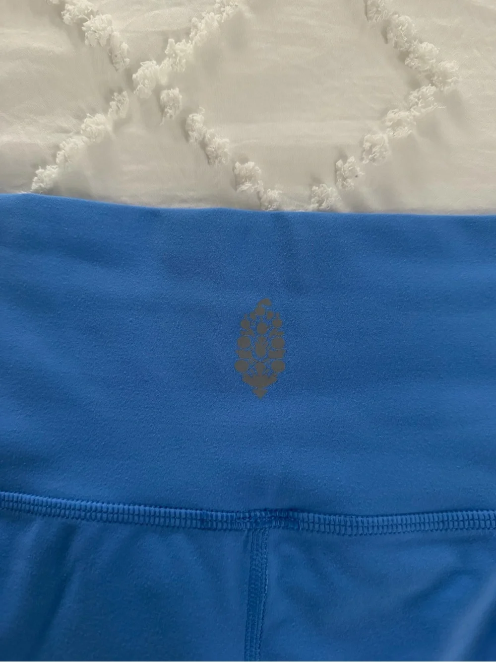 Free people movement Riveria blue biker shorts